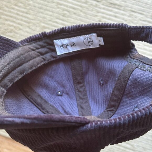Polar Skate Co. Hat Men's Size Large Blue Logo Baseball Cap Adjustable Corduroy - Picture 5 of 6